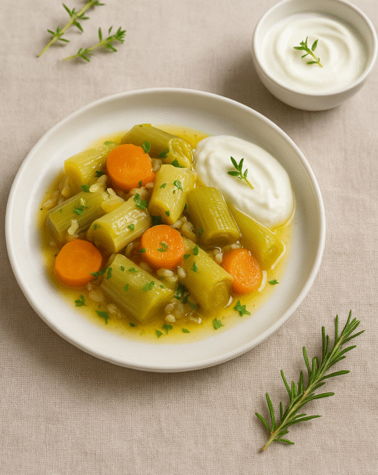 Zeytinyağlı pırasa tarifi